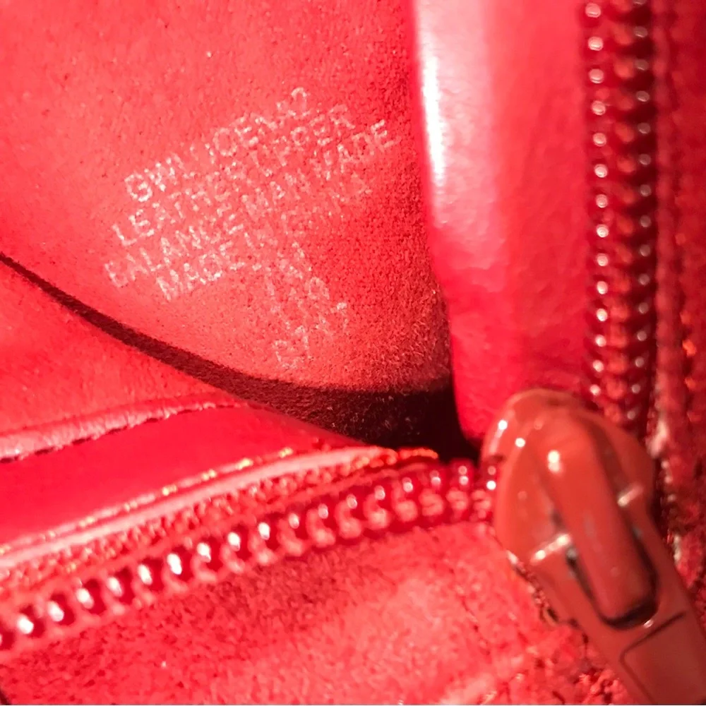 GUESS red suede ankle boots block heel zip up size 7 M - Picture 12 of 12